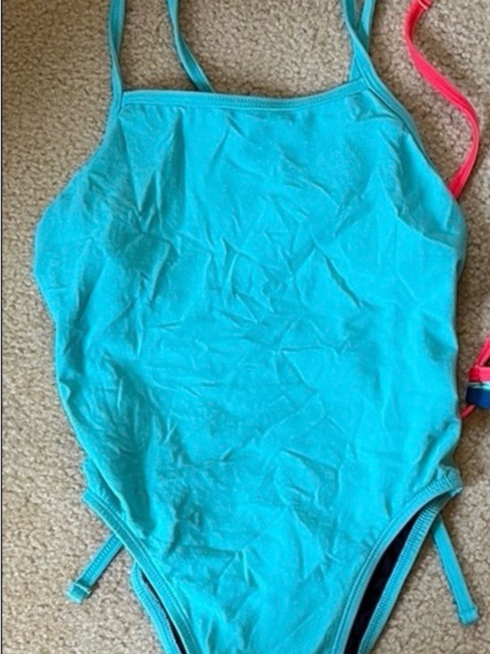 Jolyn Clothing Turquoise, Teal & Yellow Three-Piece Swim Set